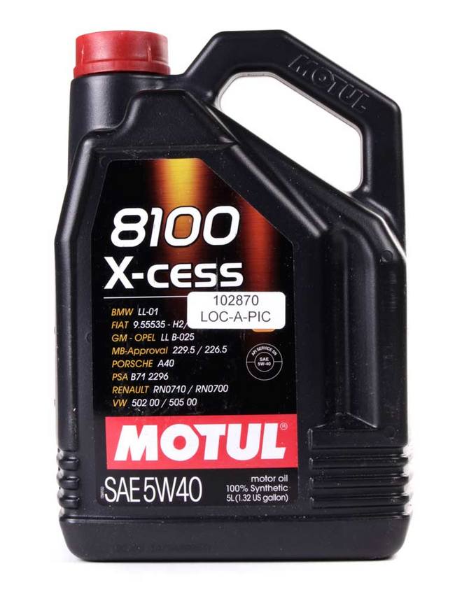 Engine Oil (5w40) (5 Liter) (X-Cess 8100) (Gen2) - Motul 102870